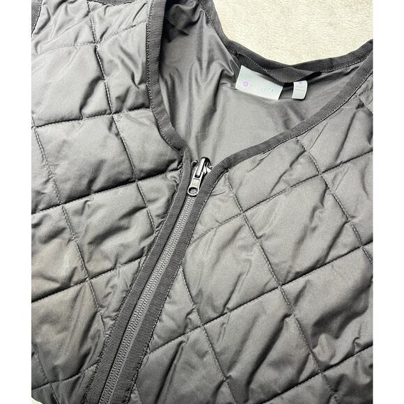 Athleta Quilted Jacket Size Medium Black - Picture 1 of 7
